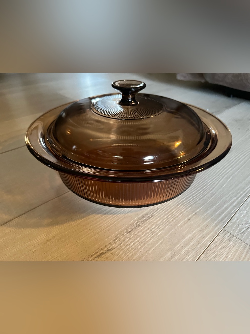 Corningware Amber Glass Covered Casserole with Lid